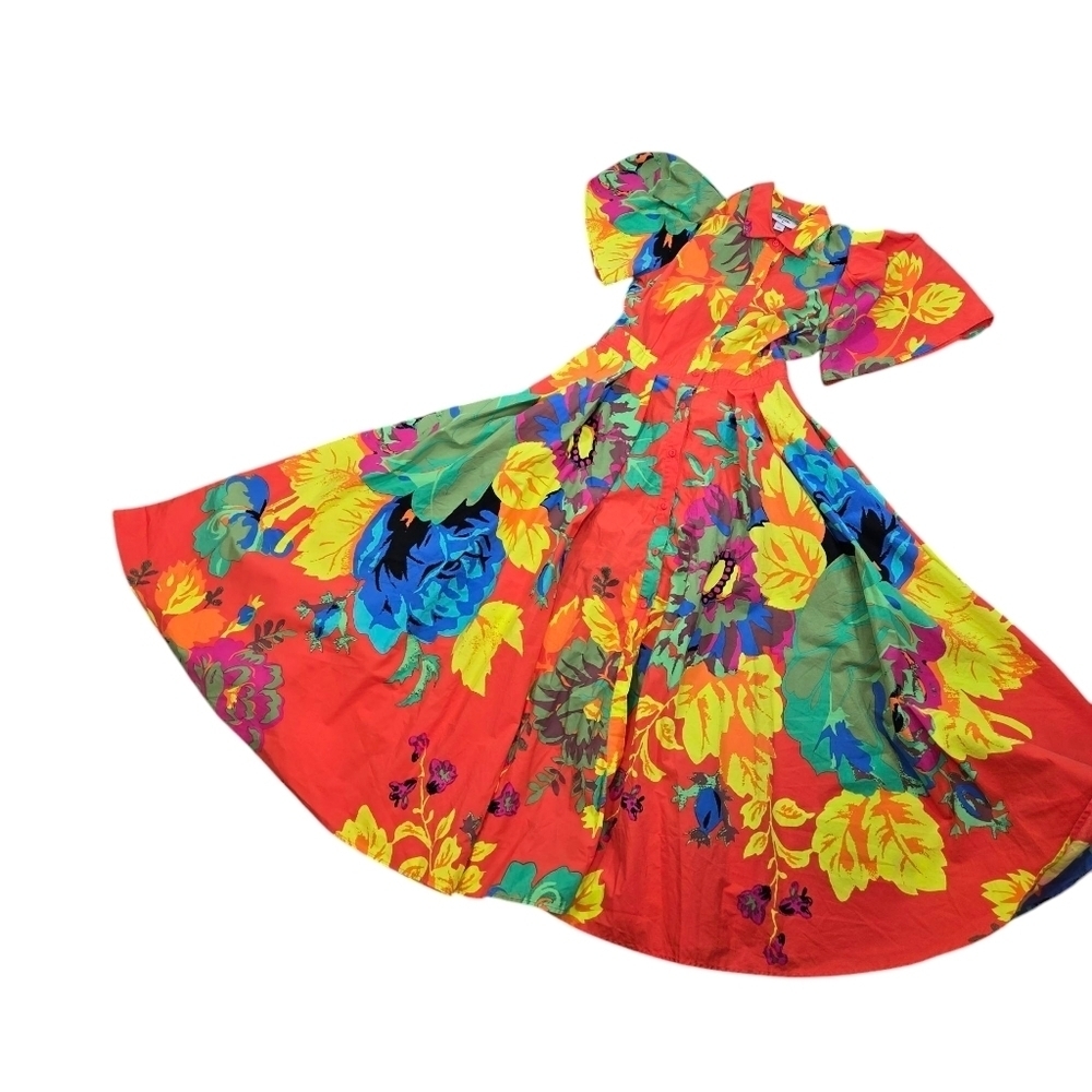Christopher John Rogers x Target bright floral long maxi dress - Picture 8 of 13